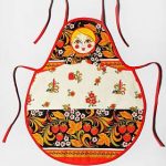 Лучшие  выкройки и пошаговые инструкции пошива кухонного фартука для 5 класса